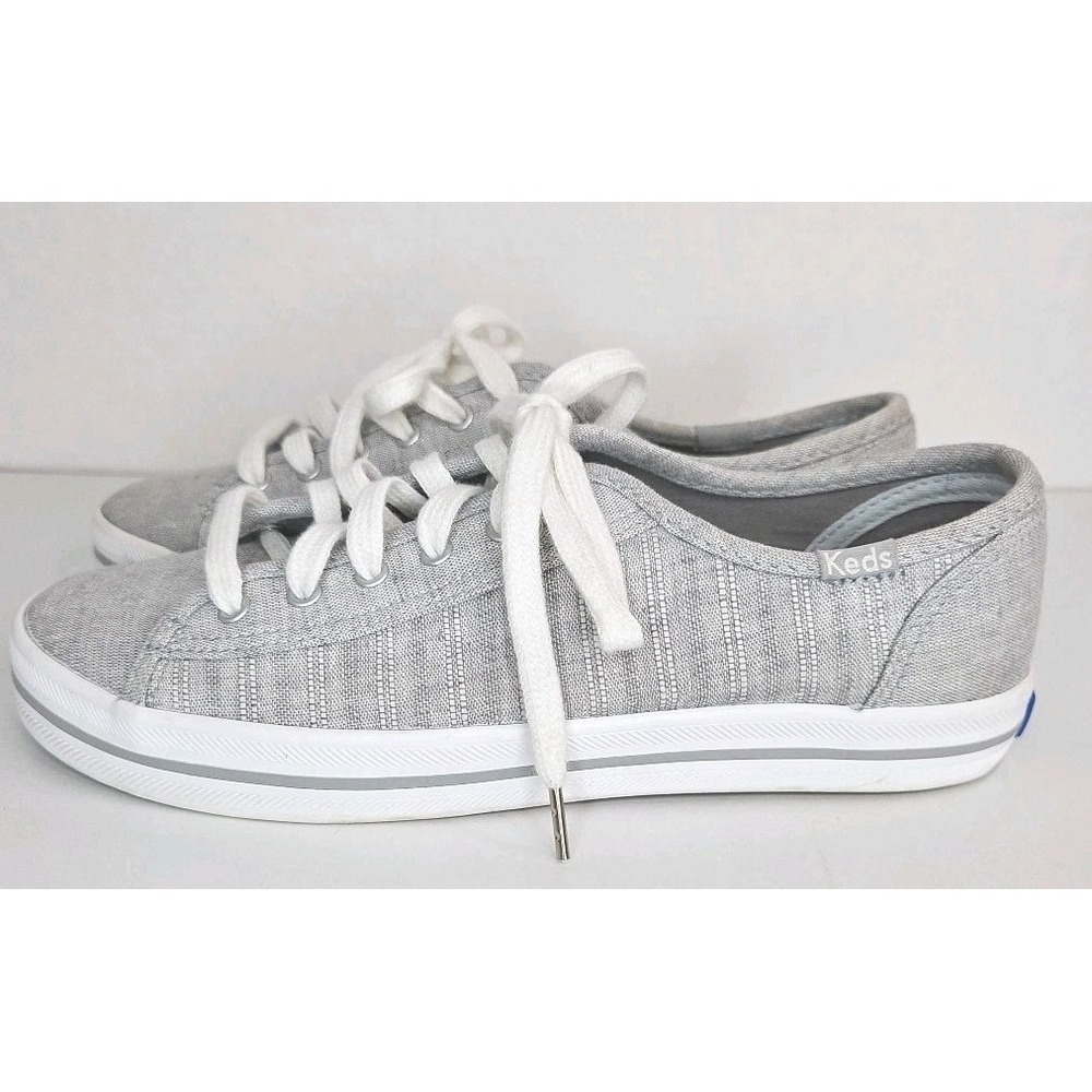 Keds Women's Low-Cut Dream Foam Casual Sneakers WF62943 Size 6 Gray Striped - Picture 8 of 12